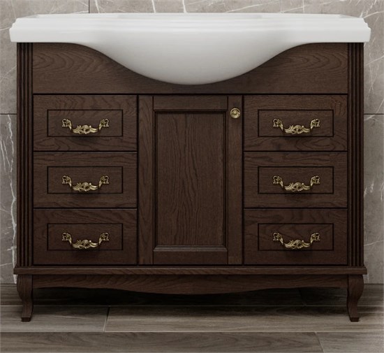 Тумба напольная ValenHouse коллекция Эллина 105-2, в цвете кальяри, массив ясеня 56