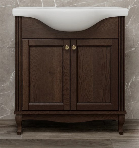 Тумба напольная ValenHouse коллекция Эллина 80-2, в цвете кальяри, массив ясеня 62