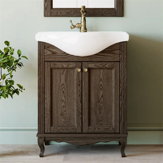 Тумба напольная ValenHouse коллекция Эллина 65, в цвете кальяри, массив ясеня 65