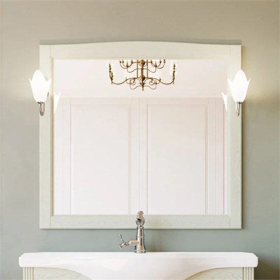 Зеркало ValenHouse коллекция Эллина 105, в цвете слоновая кость, массив ясеня 84