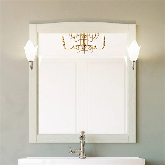 Зеркало ValenHouse коллекция Эллина 80, в цвете слоновая кость, массив ясеня 87