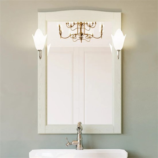 Зеркало ValenHouse коллекция Эллина 65, в цвете слоновая кость, массив ясеня 90