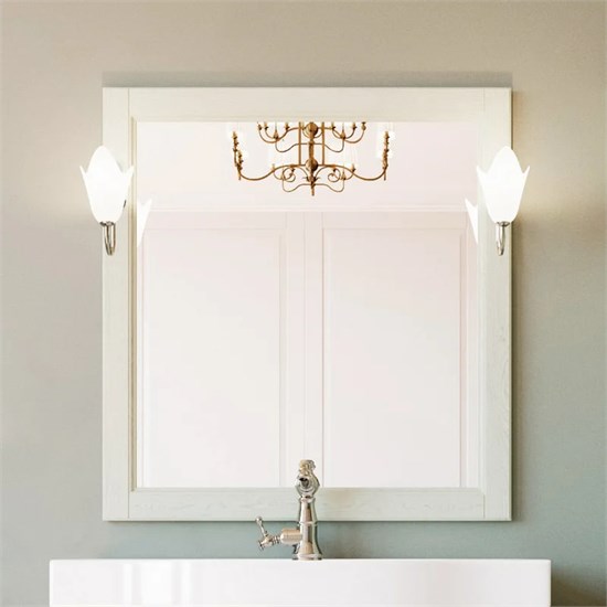 Зеркало ValenHouse коллекция Лиора 90, в цвете белый, массив ясеня 91