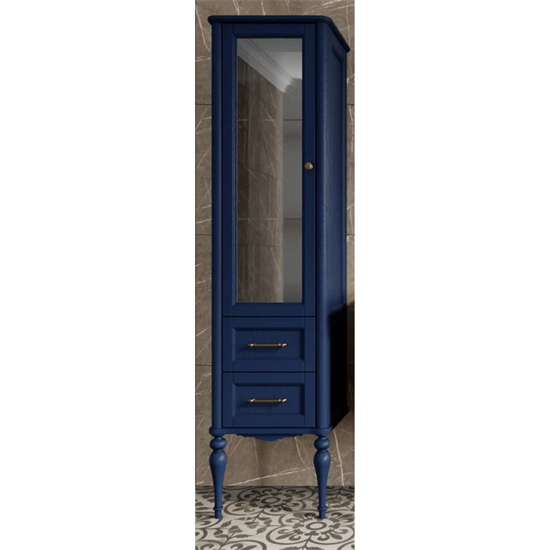 Колонна ValenHouse Эстетика-500L, левая, в цвете синий, массив ясеня 121