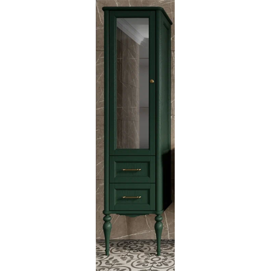 Колонна ValenHouse Эстетика-500L, левая, в цвете зеленый, массив ясеня 122