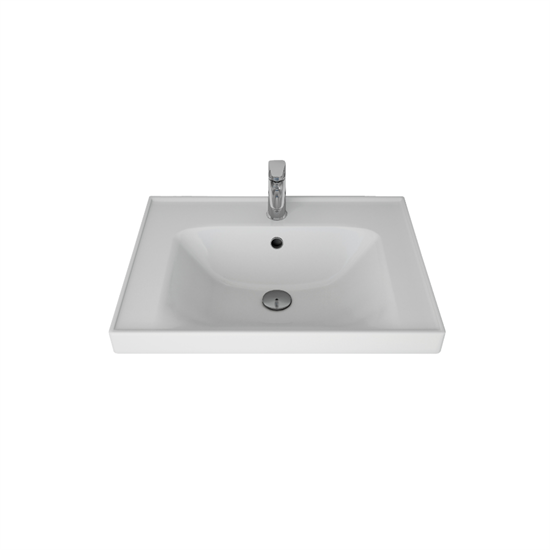 Умывальник Классик 600, литой мрамор 113