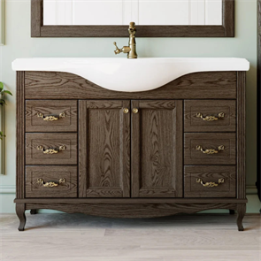 Тумба напольная ValenHouse коллекция Эллина 120, в цвете кальяри, массив ясеня 47