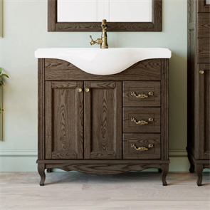 Тумба напольная ValenHouse коллекция Эллина 80, в цвете кальяри, массив ясеня 59