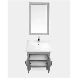 Тумба напольная ValenHouse коллекция Эйвори 60, в цвете серый, массив ясеня 78