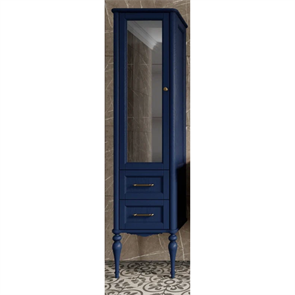 Колонна ValenHouse Эстетика-500L, левая, в цвете синий, массив ясеня 121