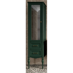 Колонна ValenHouse Эстетика-500L, левая, в цвете зеленый, массив ясеня 122