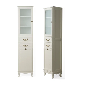 Колонна ValenHouse Эллина-400L, левая, в цвете слоновая кость, массив ясеня 132