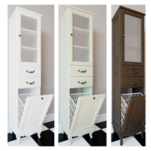 Колонна с корзиной ValenHouse Эллина-400R, правый, в цвете кальяри, массив ясеня 140